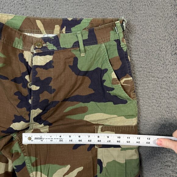 Military Pants Mens Medium Regular Woodland BDU Army Trouser Combat - Picture 9 of 12